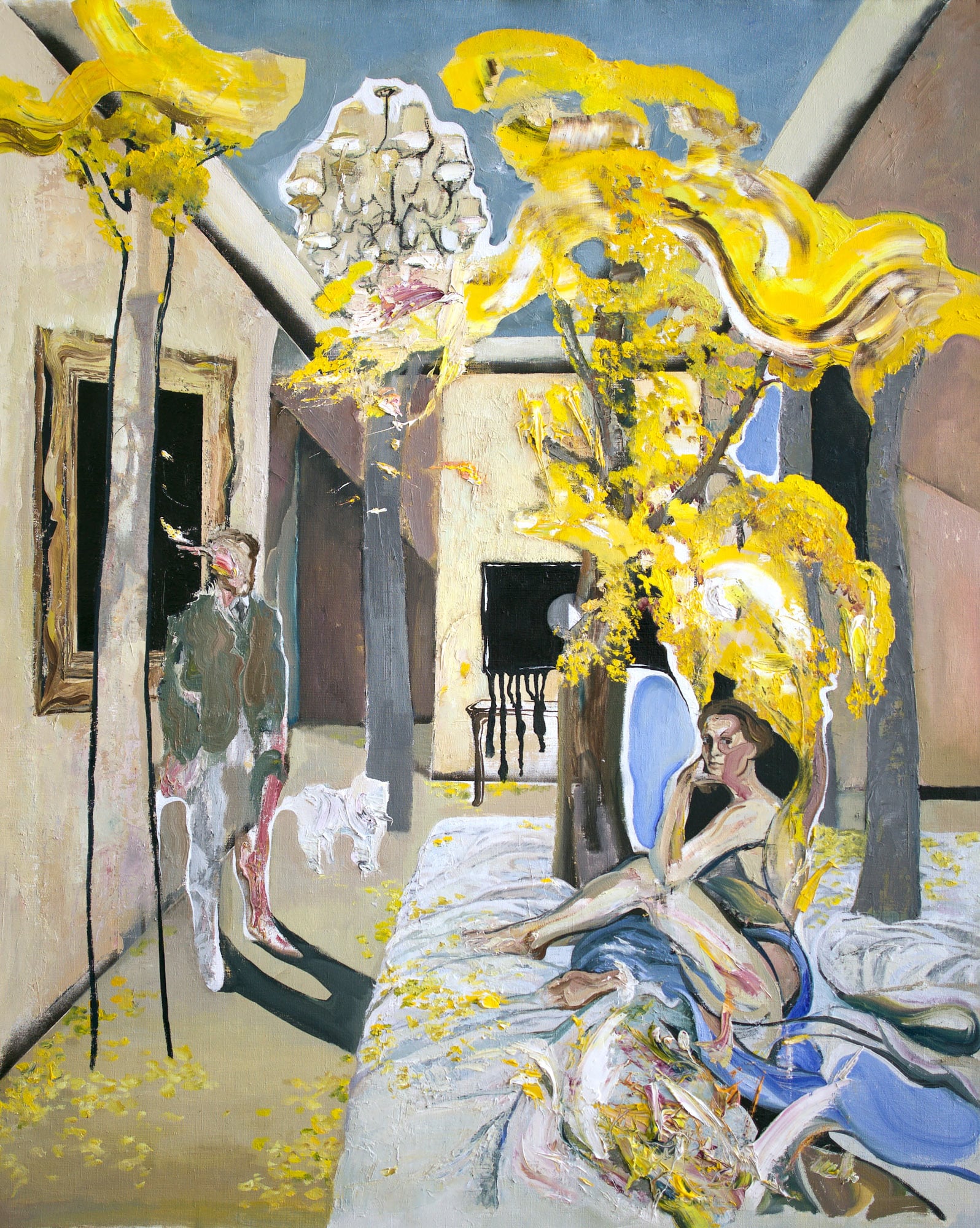 Lunch on the Grass, 106x90cm, oil on canvas, 2025