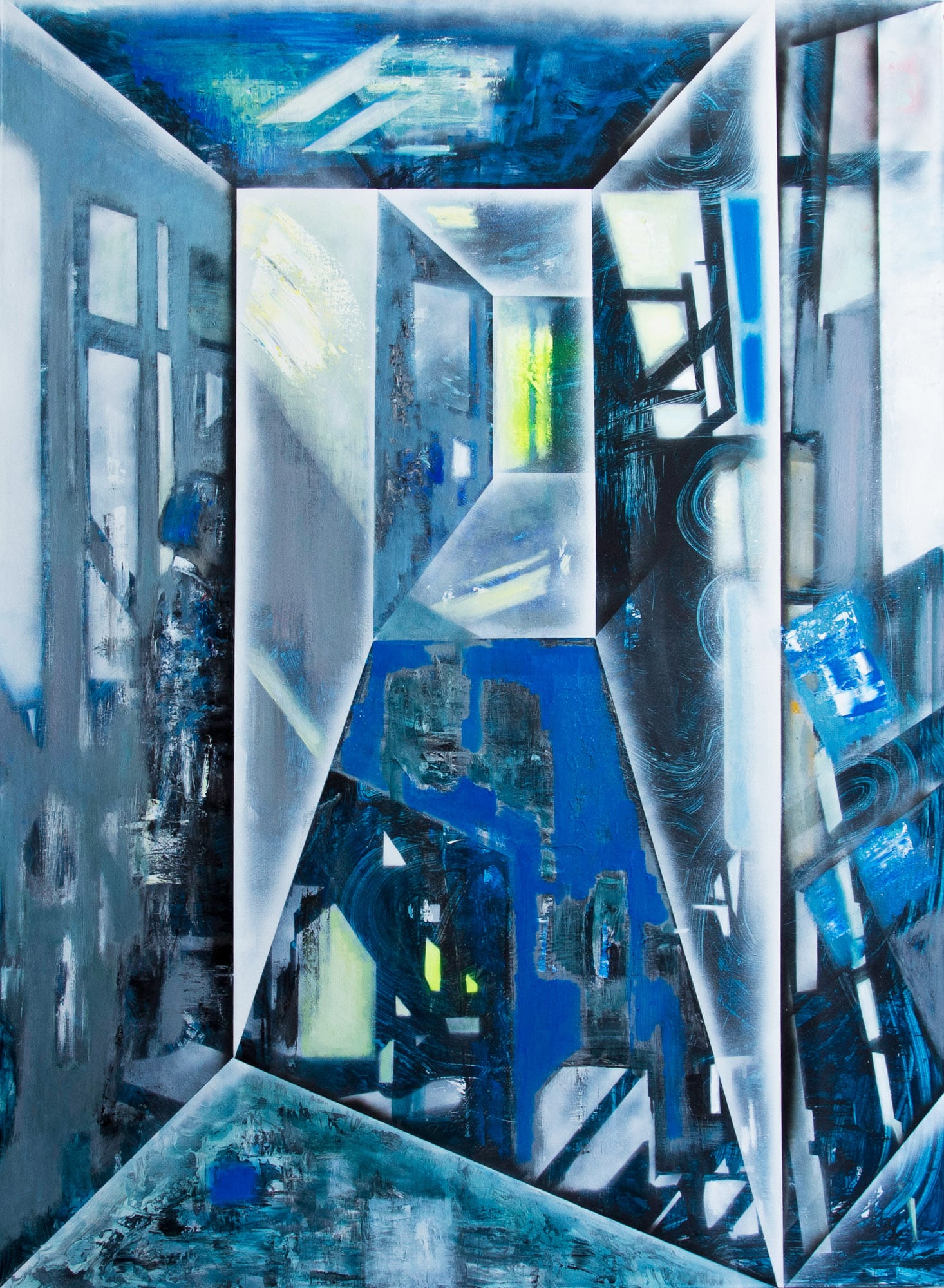 Memory Space, 140x190cm, oil, acrylic on canvas, 2018